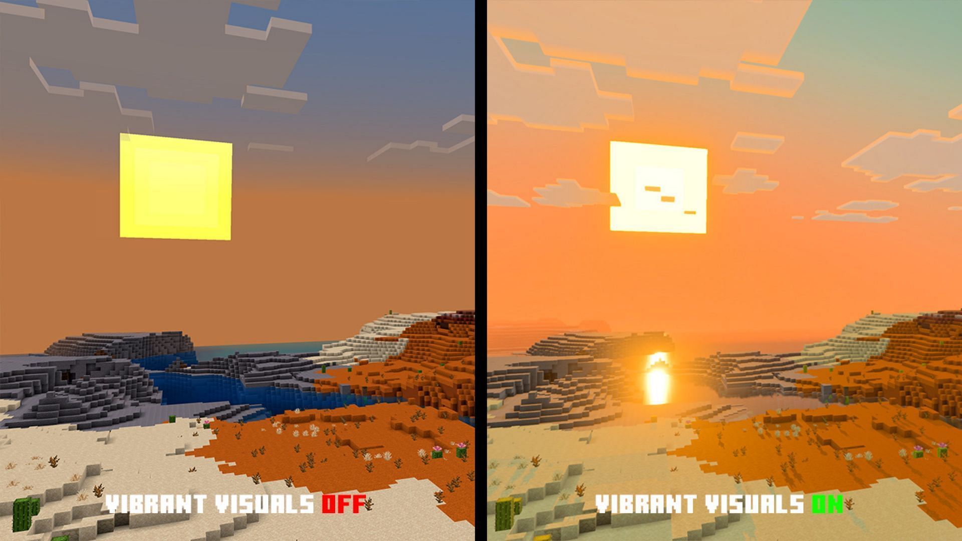 Vibrant Visuals will change how Minecraft looks (Image via Mojang Studios)
